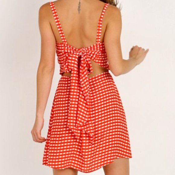 Faithfull the Brand Dresses & Skirts - Faithfull the Brand Ischia Dress Red Gingham Size S/USA Size 4
